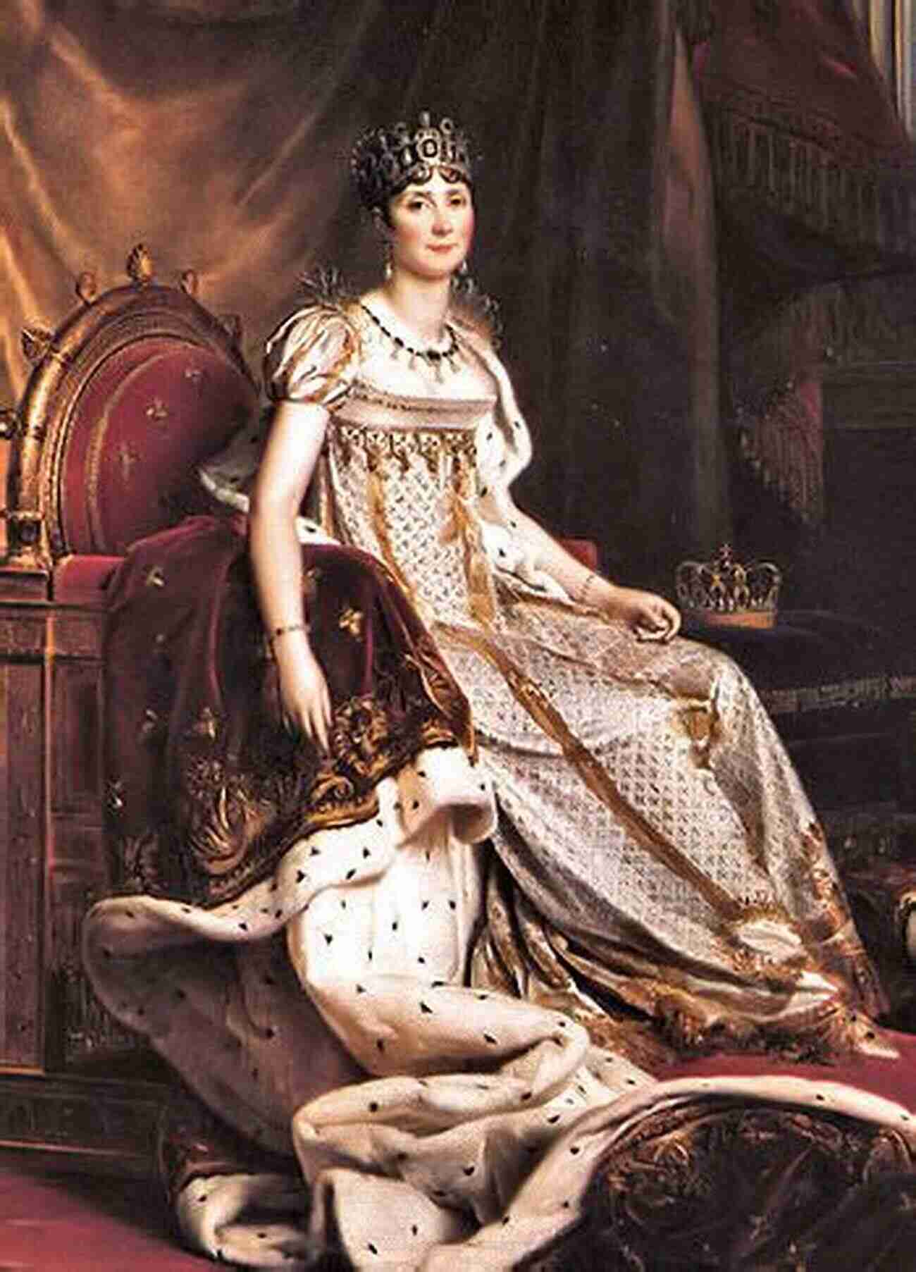 A Breathtaking Portrait Of Josephine, Empress Of The French, Standing Tall And Regal In A Glorious Gown As She Exudes Power And Grace. The Life Of Napoleon Bonaparte (Illustrated): With A Sketch Of Josephine Empress Of The French