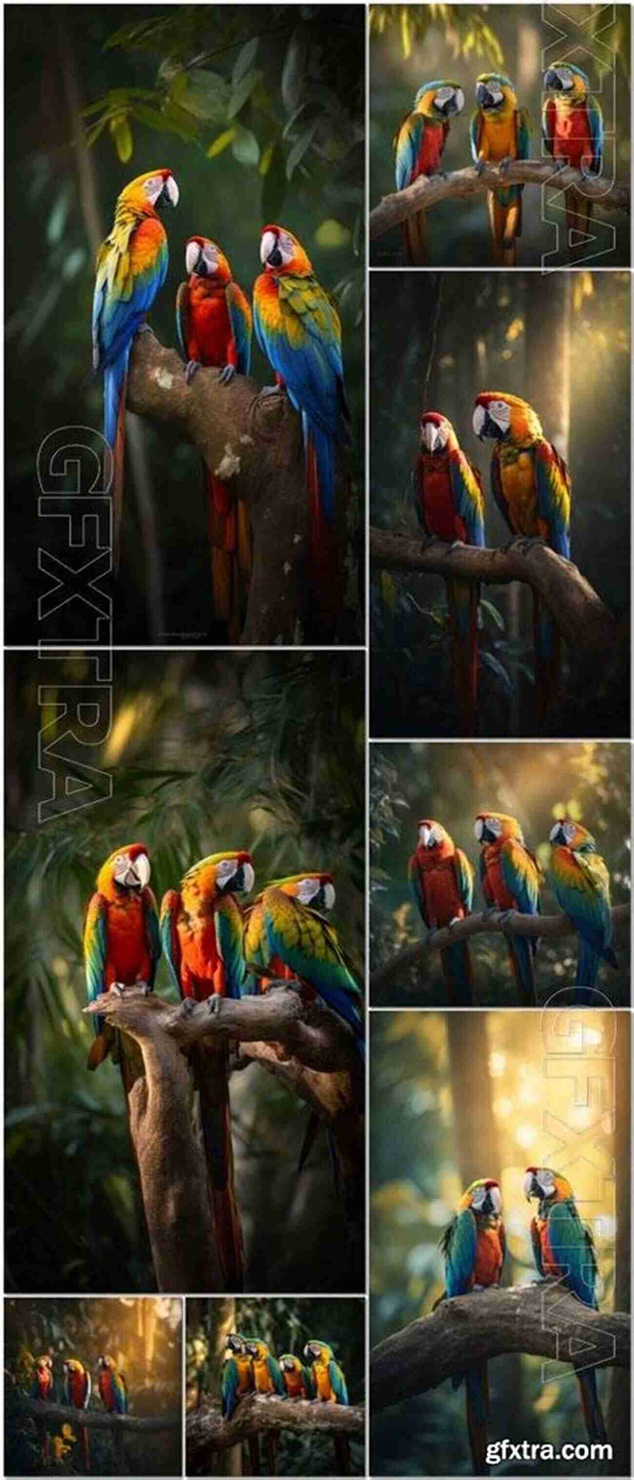 A Colorful Macaw Perched On A Tree Branch PARROT FACTS Volume 1: Discover The World Of Parrots From All Around The World Over 100 Parrots In This Volume (Parrots Of Paradise)