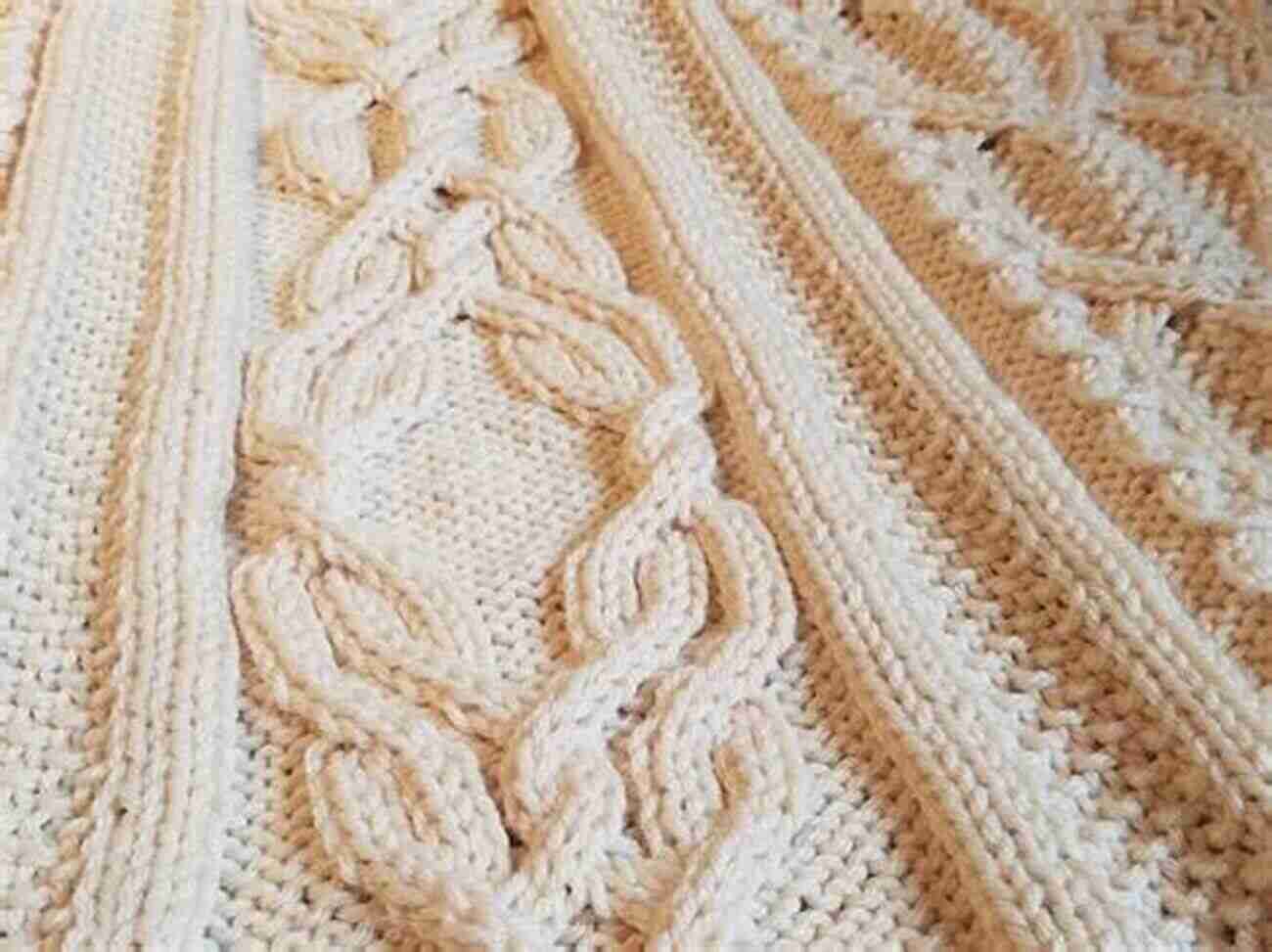 A Handcrafted Blanket With Intricate Knitting Patterns Love Handmade Items: Unlock Sewing Machine Tips And Tricks For Beginners: Knitting And Cross Stitch