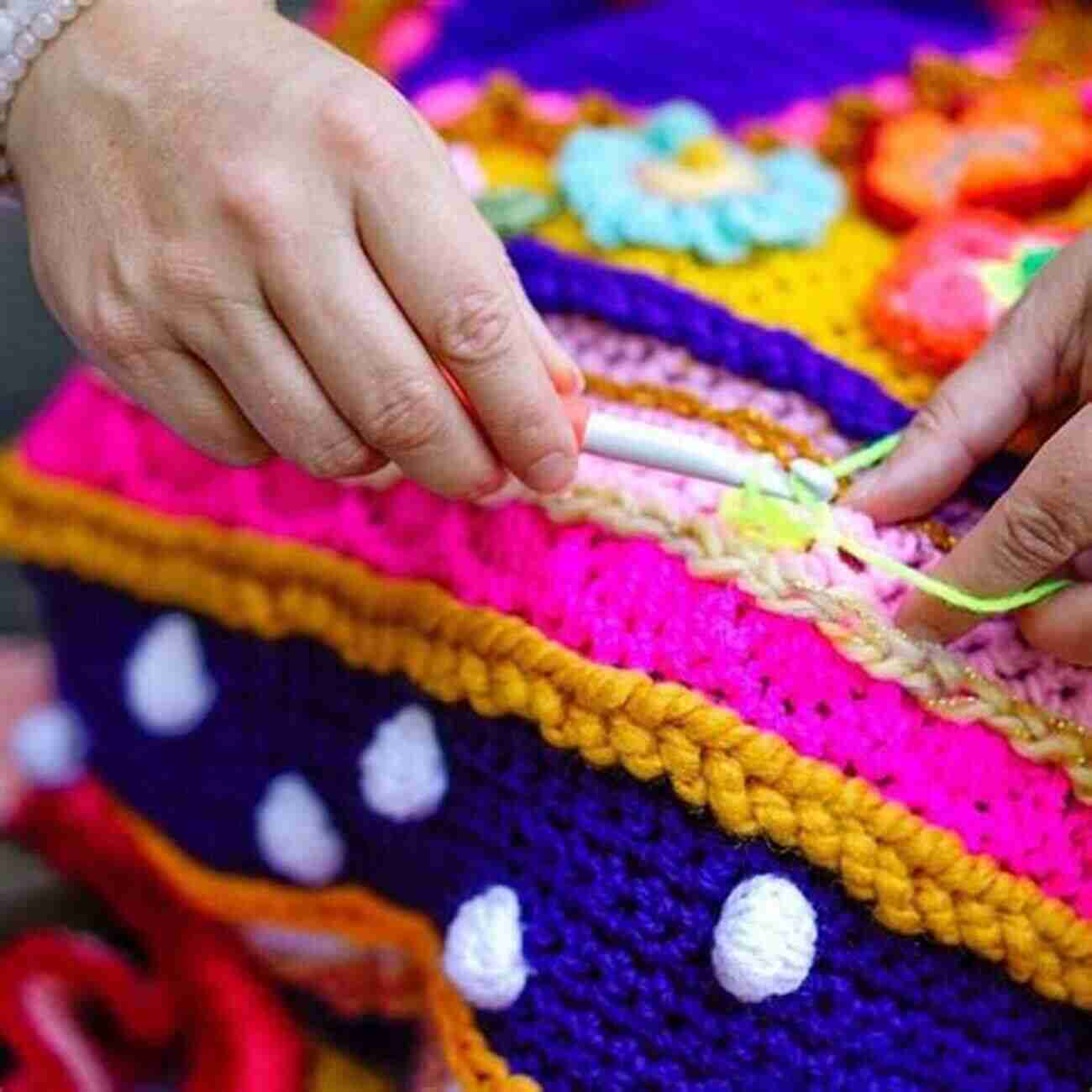 A Person Crocheting A Colorful Blanket How To Crochet For Beginners: The Ultimate Guide To Crocheting For Beginners