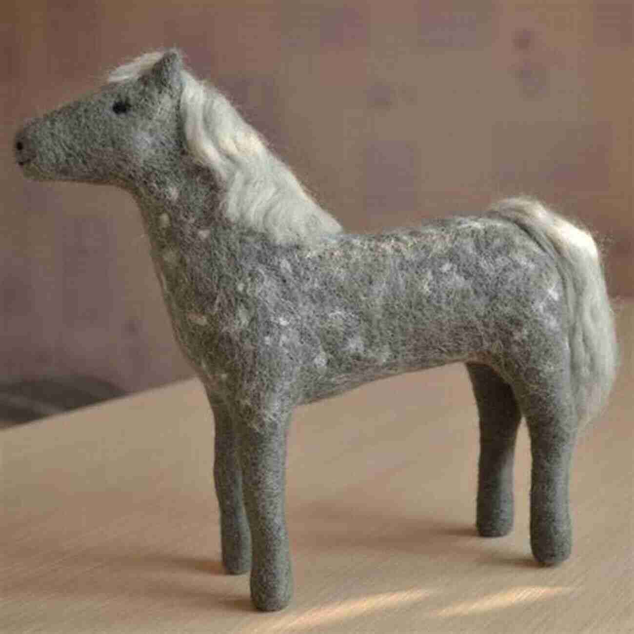 A Picture Of A Handcrafted Needle Felted Horse Figurine Needle Felting Projects And Guide: Needle Felting Tutorials For Beginners