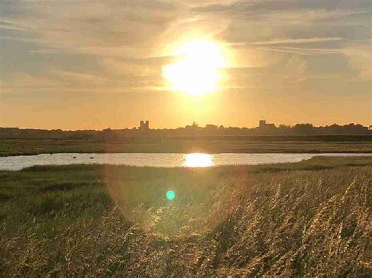 A Striking Sunset Paints The Skies Above Orford Ness, Casting A Warm Glow Over The Entire Landscape. Orford Ness 30 Indicative Photographs