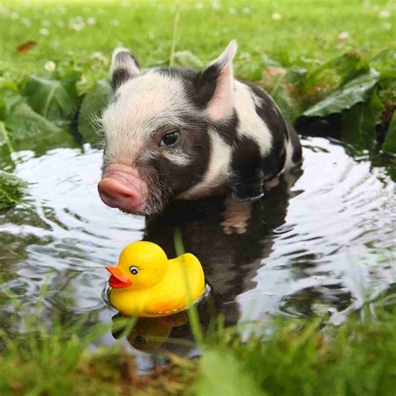 Adorable Mini Pigs Playing In The Yard Oink: My Life With Mini Pigs