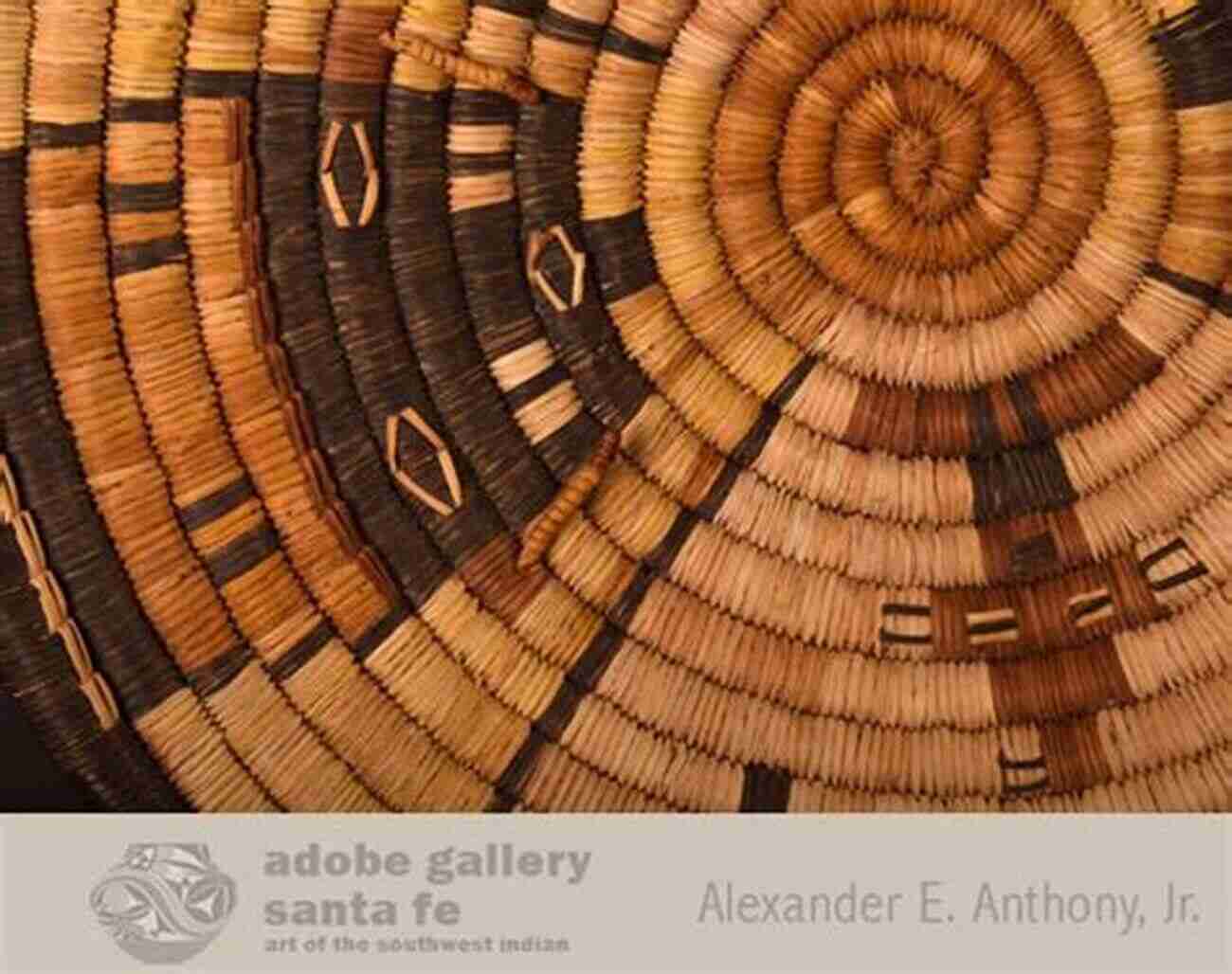 Close Up Of A Hopi Basket: Exquisite Detailing Hopi Basket Weaving: Artistry In Natural Fibers