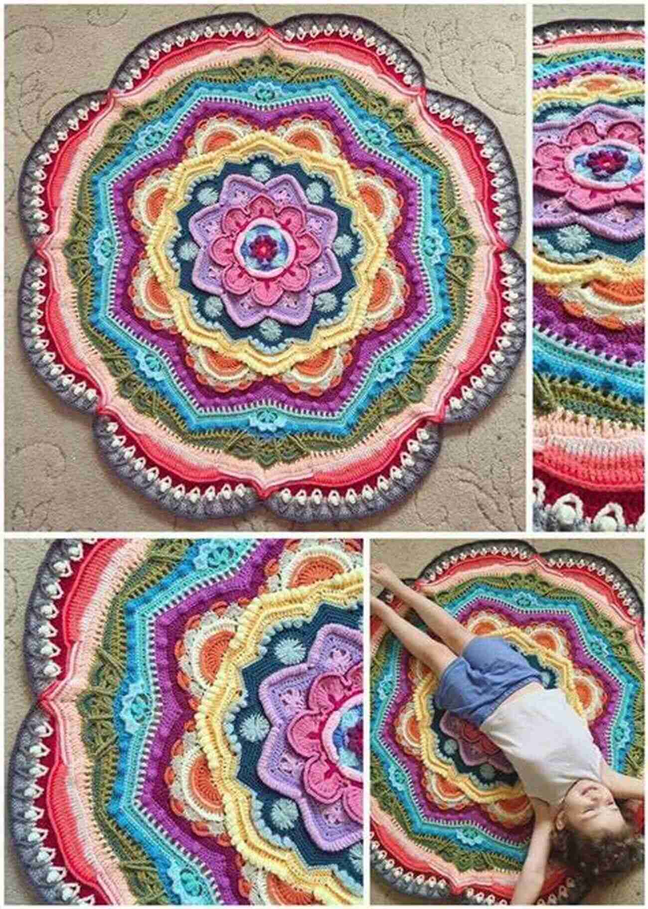 Colorful Mandala Afghans To Crochet Mandala Afghans To Crochet: Fabulous Crochet Patterns For Mandala Afghans: Colorful And Fun Mandala Afghans Crochet Patterns