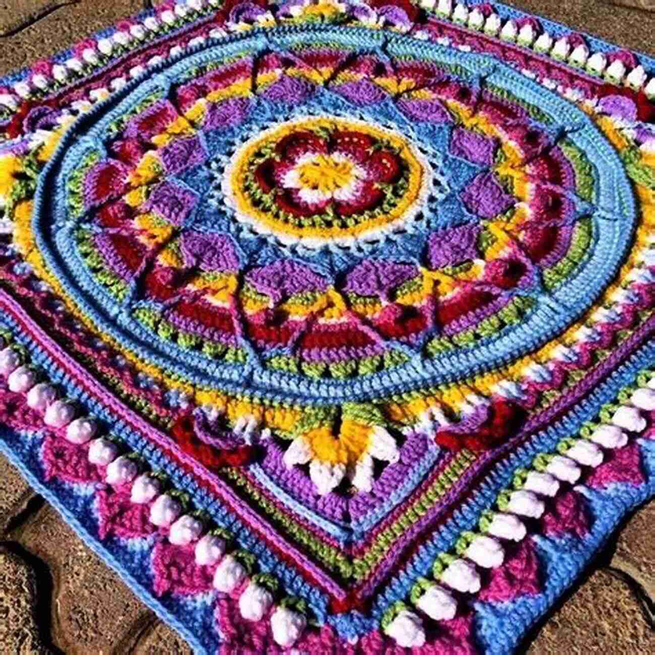 Crochet Pattern For Mandala Afghan Mandala Afghans To Crochet: Fabulous Crochet Patterns For Mandala Afghans: Colorful And Fun Mandala Afghans Crochet Patterns