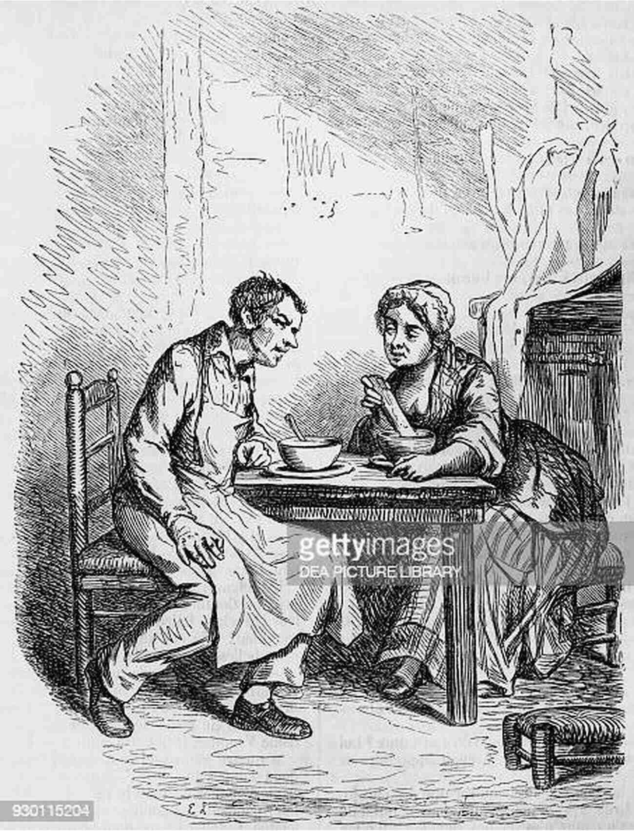 Illustration Depicting Characters Of Old Goriot In A Parisian Setting Old Goriot And Cousin Bette (Illustrated)