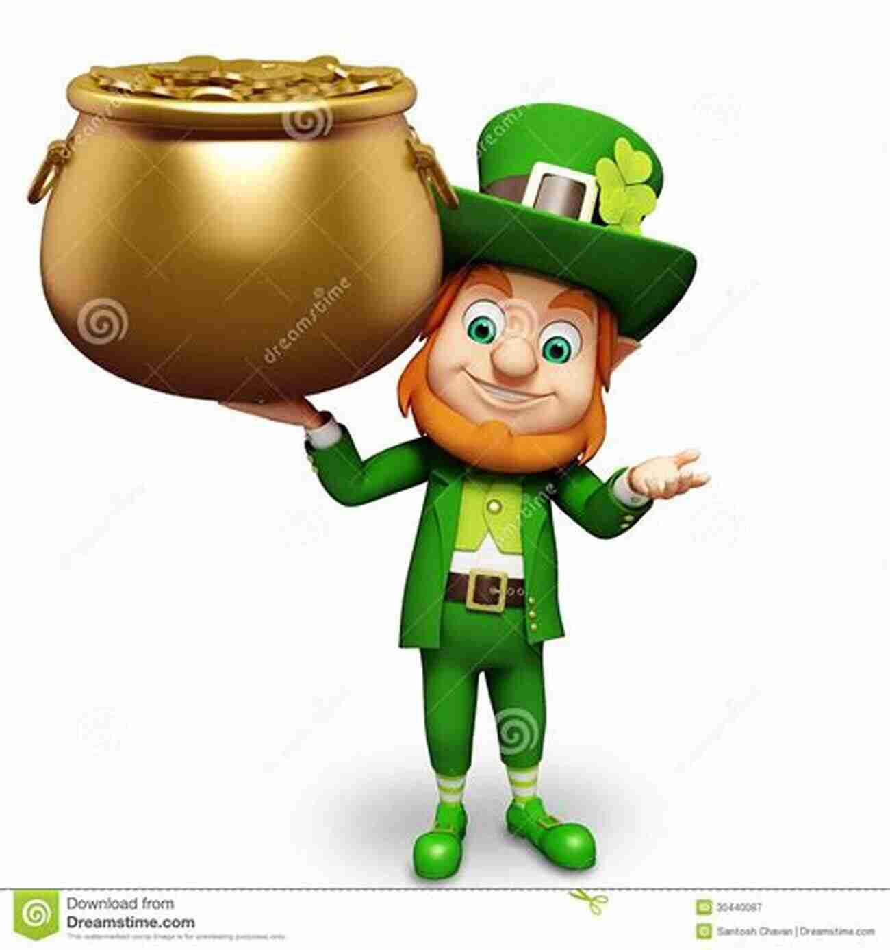 Illustration Of A Leprechaun Holding A Pot Of Gold Fairy And Folk Tales Of The Irish Peasantry