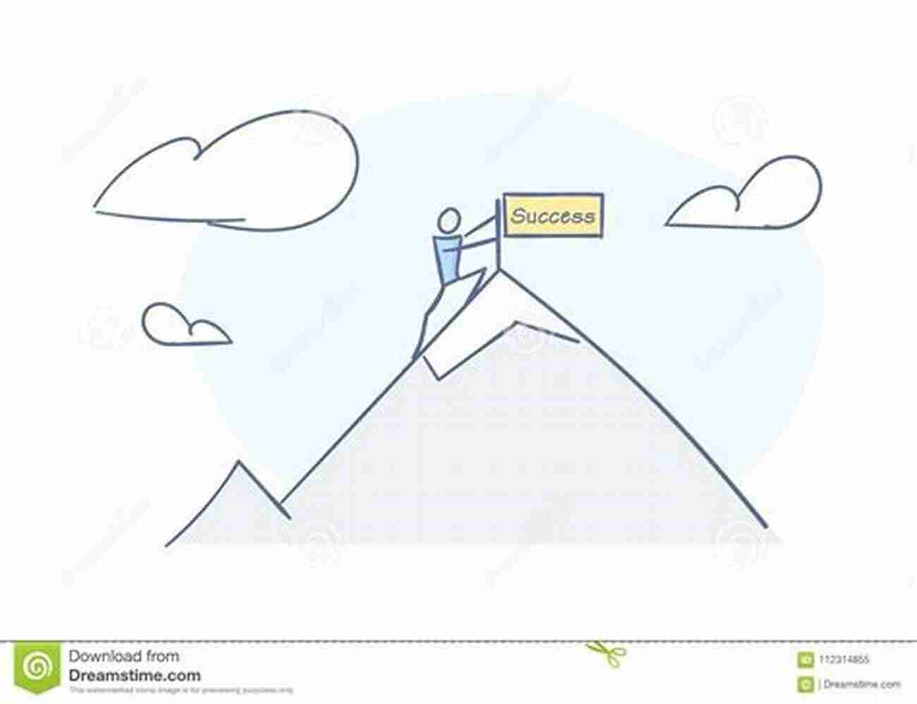 Illustration Of A Man Reaching The Top Of A Mountain, Representing The Achievement Of Personal Growth And Self Actualization Live As A Man Die As A Man Become A Man