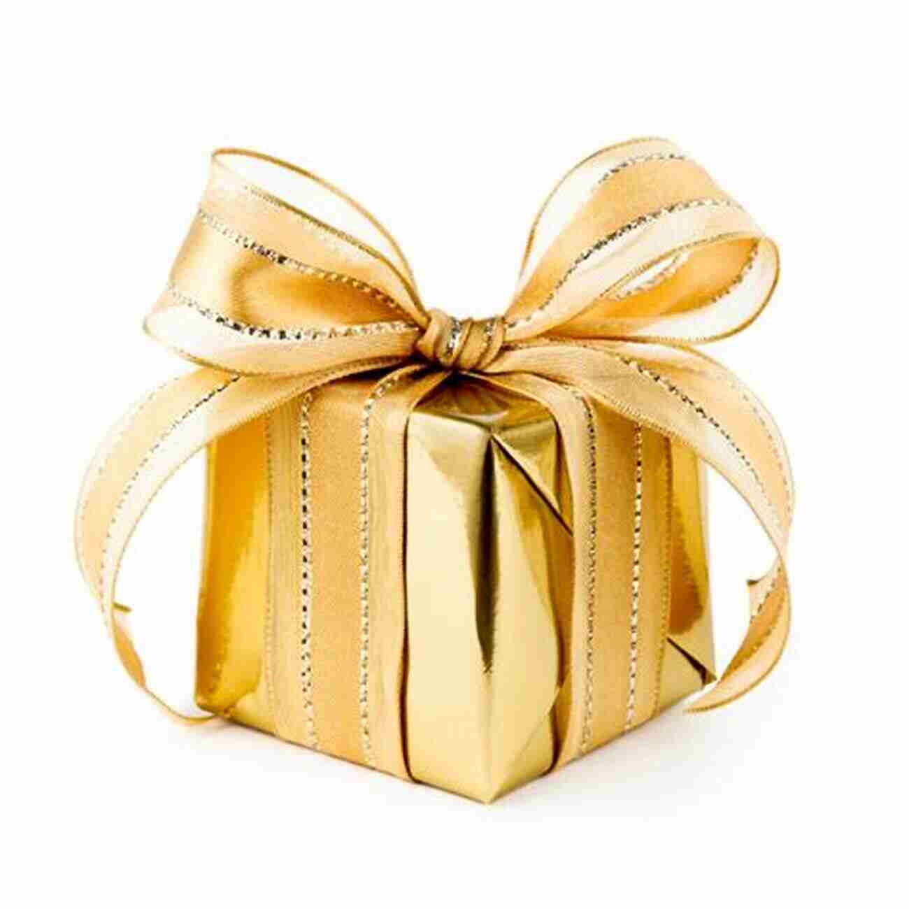 Image Of A Beautifully Wrapped Gift With A Golden Ribbon The Psychological Benefits Of Gifting: A Gift Has The Ability To Change Your Life