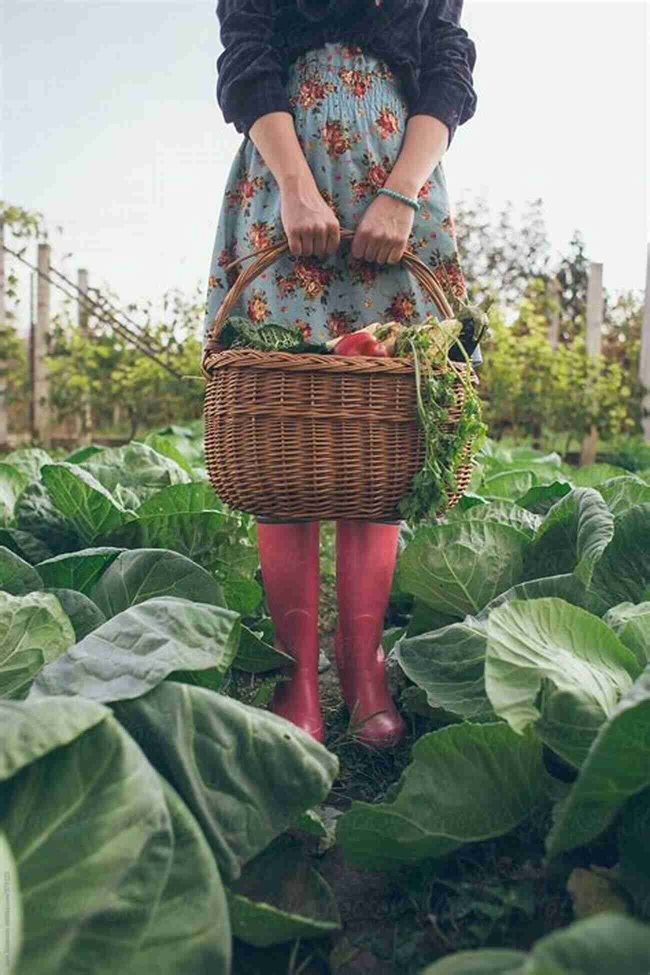 Julia, The Farm Girl, Holding A Basket Full Of Colorful Vegetables Julia The Farm Girl: Julia S First Adventure On Her New Farm