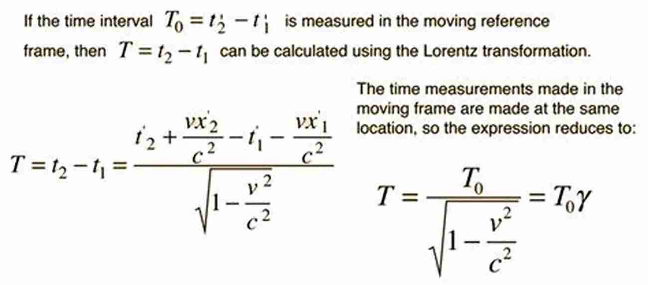 Lorentz Transformation Equation For Time Dilation Solutions Of Exercises Of The Mechanics Of Lorentz Transformations