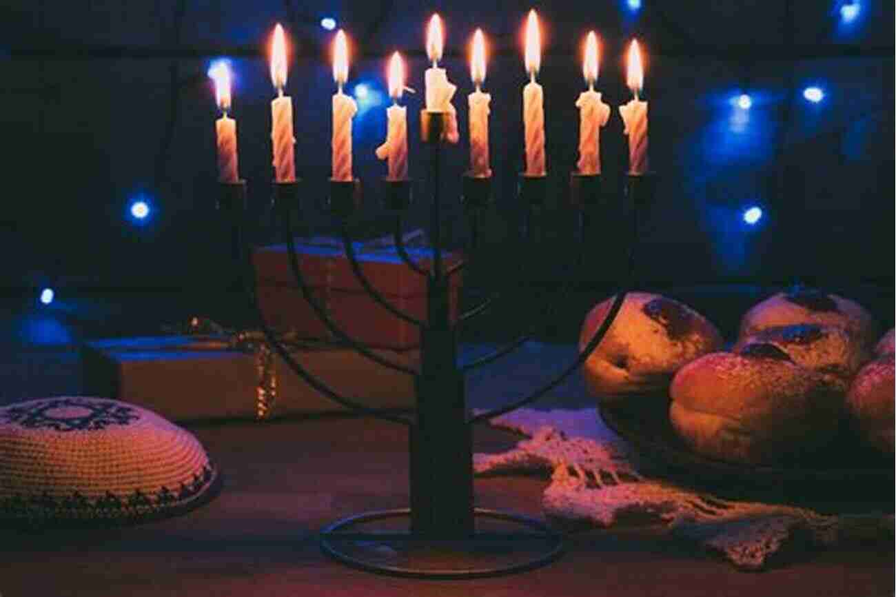 Miracle Of Chanukah Menorah Lighting Menorah In The Night Sky: A Miracle Of Chanukah