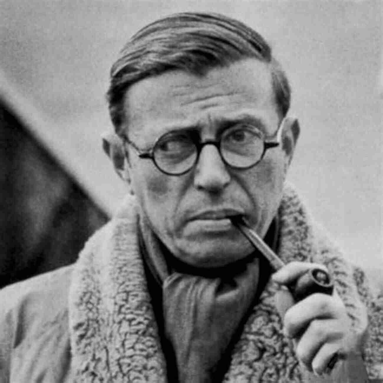 Portrait Of Jean Paul Sartre A Bespectacled Man With Intense Gaze Intellectuals: From Marx And Tolstoy To Sartre And Chomsky