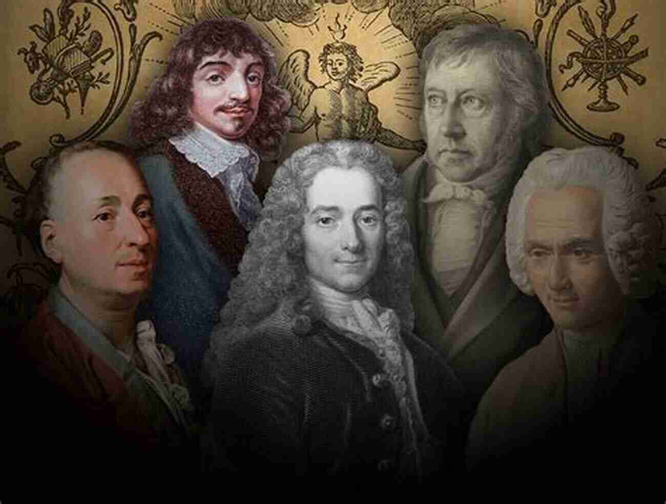 Portraits Of Key Enlightenment Thinkers Such As Voltaire, Rousseau, And Locke The Philosophy Of The Enlightenment: Updated Edition