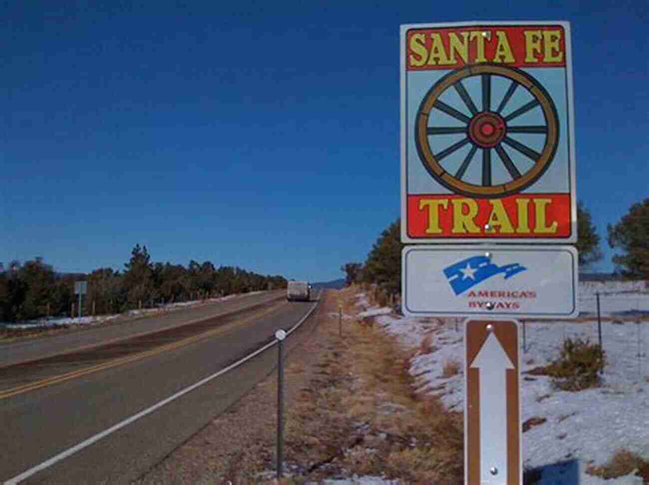 Spectacular Landscapes And Historical Landmarks Along The Santa Fe Trail At The End Of The Santa Fe Trail