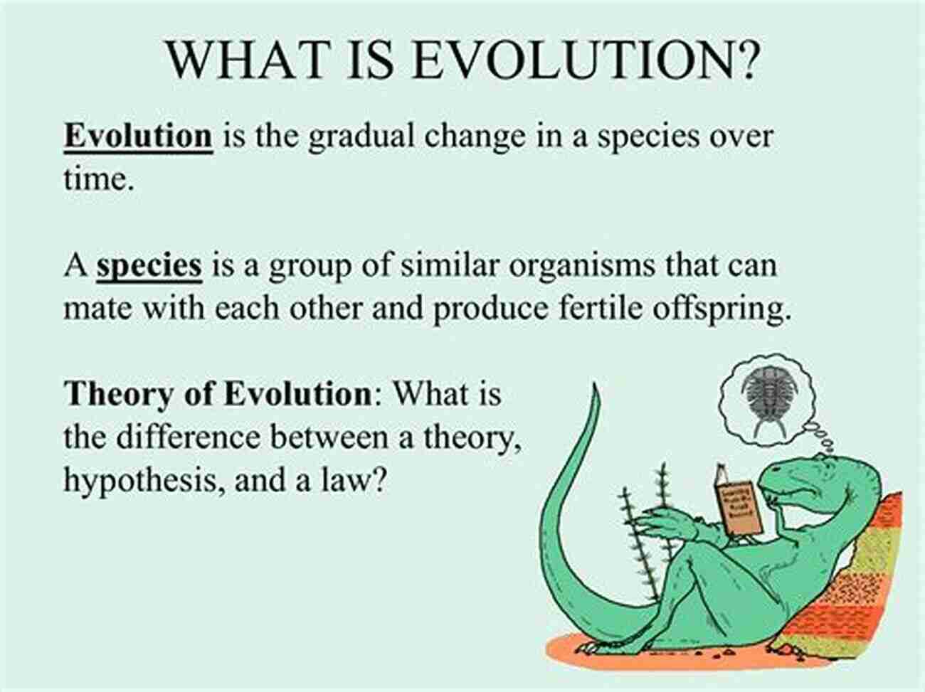 Stephen Jackson Explaining The Theory Of Evolution The Theory Of Evolution Stephen Jackson