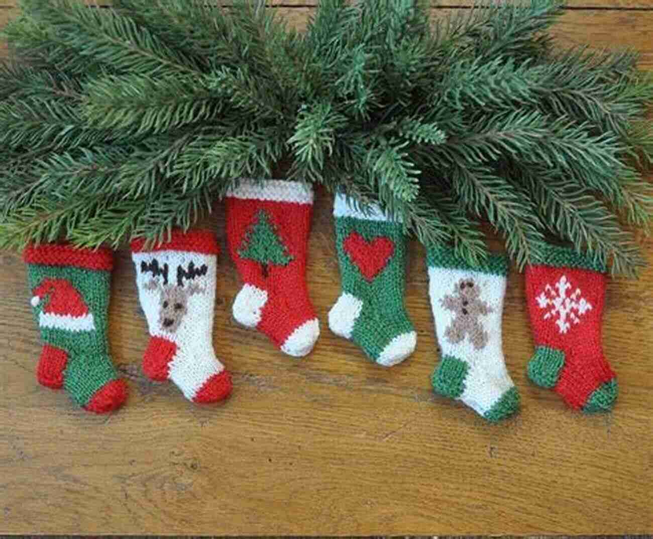 Stocking Ornament Knit Pattern Set Christmas Ornaments Knit Pattern Set