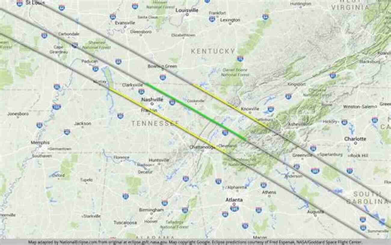 View Of The Tennessee Total Eclipse 2017 Tennessee Total Eclipse Guide: Commemorative Official Keepsake Guidebook 2017