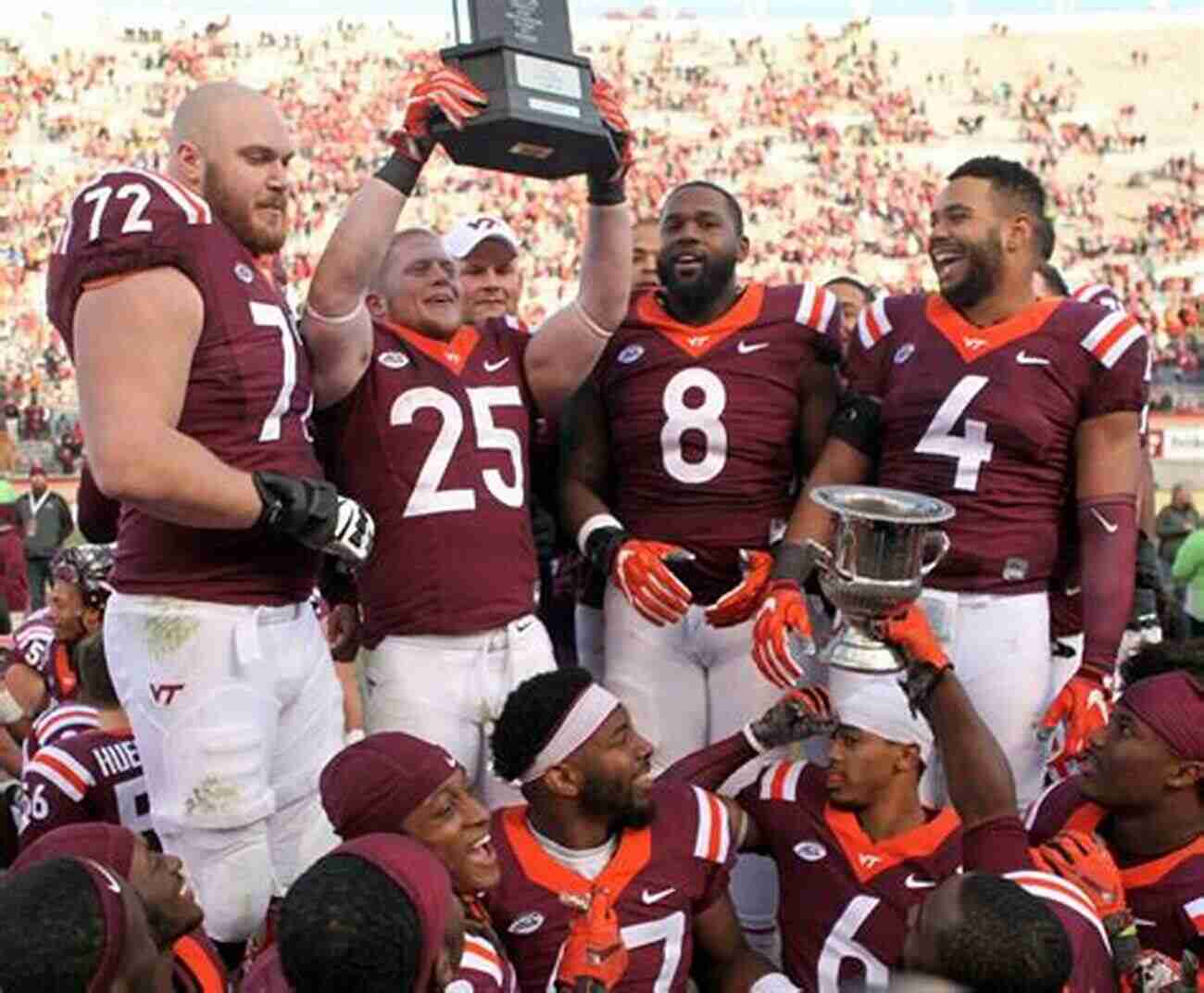 Virginia Tech Hokies Football Team Celebrating A Victory Game Of My Life Virginia Tech Hokies: Memorable Stories Of Hokie Football And Basketball