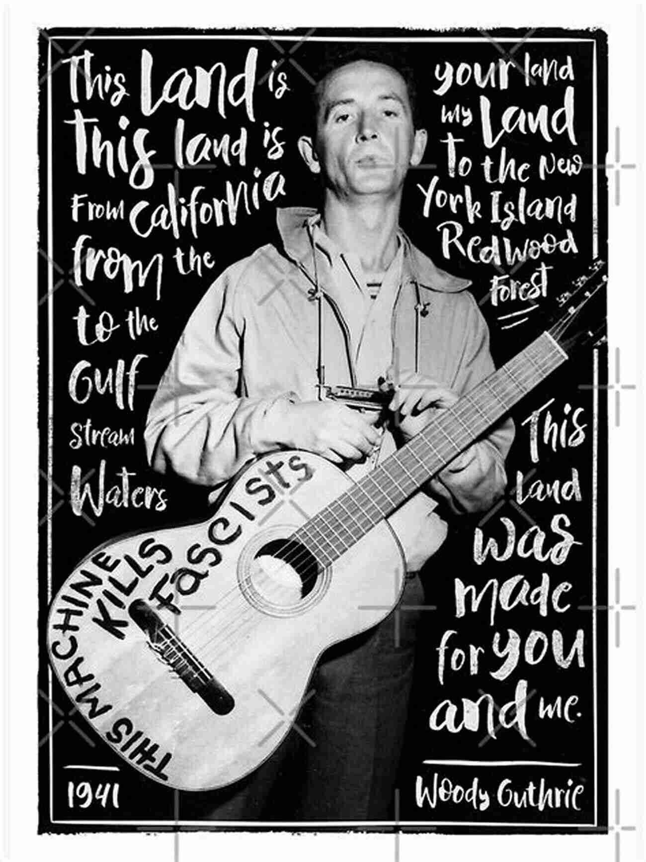 Woody Guthrie Performing This Land Is Your Land Easy Folk Songs For The Guitar With Downloadable MP3s (Dover Song Collections)