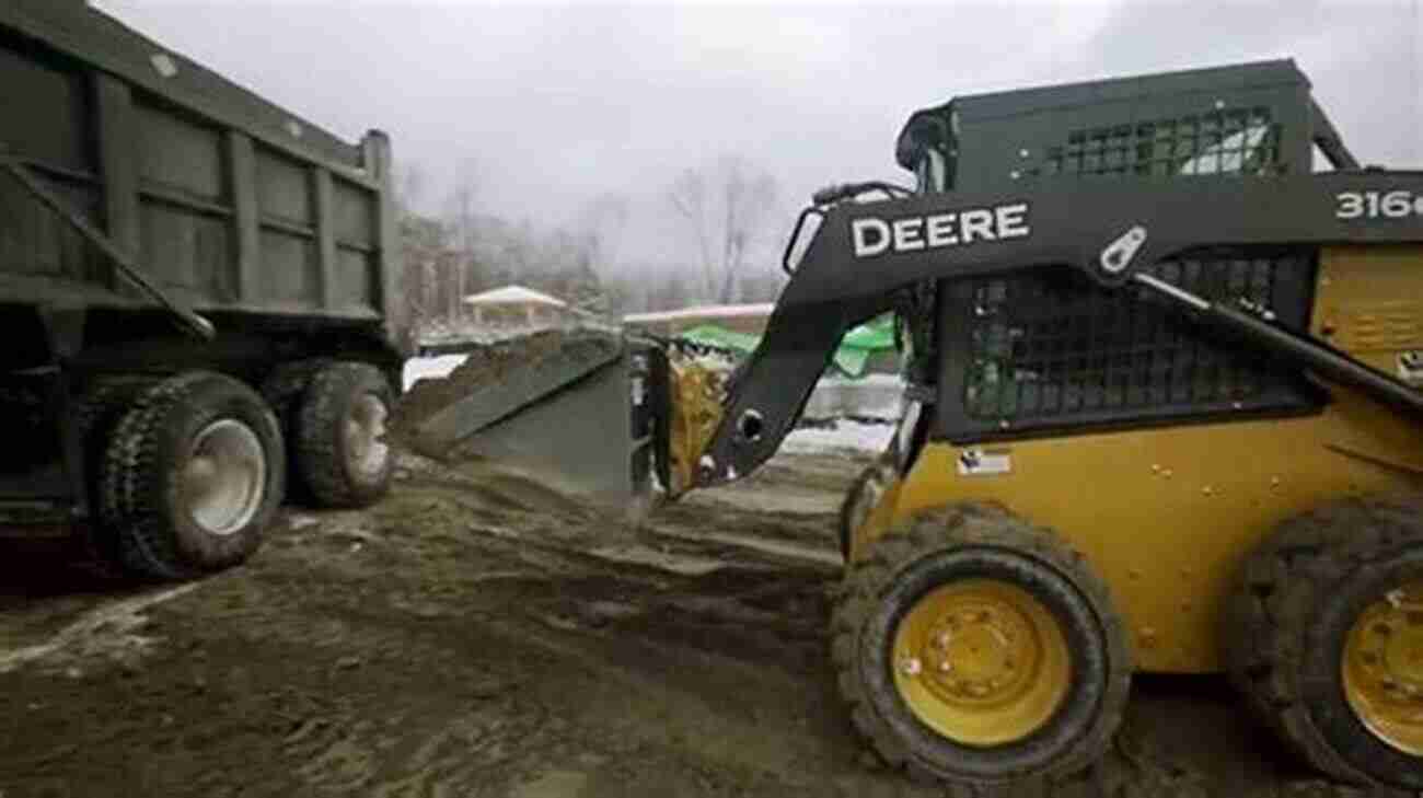 Skid Steer In Action On A Farm Skid Steers Go To Work (Farm Machines At Work)