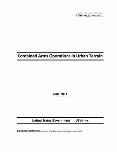 Army Tactics Techniques And Procedures ATTP 3 06 11 (FM 3 06 11) Combined Arms Operations In Urban Terrain