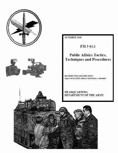 Field Manual FM 3 61 1 Public Affairs Tactics Techniques and Procedures October 2000