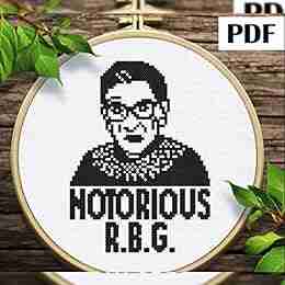 Ruth Bader Ginsburg cross stitch PDF